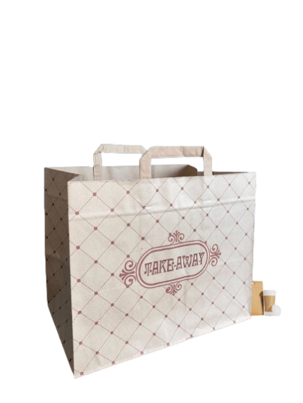 Saco de papel Sacolis para take away.